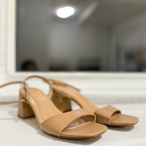 a new day Tan Block Heel Sandals